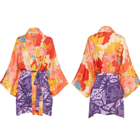 EUC Spell & the Gypsy Collective Chilli Tropicana Tyler Short Robe - Picture 3 of 16